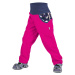 Dívčí softshellové kalhoty bez zateplení - Unuo Jednorožci, růžová Barva: Růžová