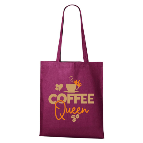 DOBRÝ TRIKO Bavlněná taška s potiskem Coffee queen Barva: Fuchsiová