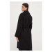 Vlněný kabát Pinko černá barva, přechodný, 101686.Y27P