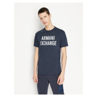 Tmavě modré pánské tričko Armani Exchange