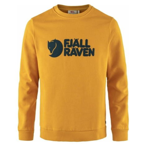 Fjällräven Logo Sweater M Mustard Yellow Outdoorová mikina
