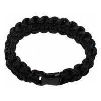 Náramek Paracord 1.9, plast. spona černý