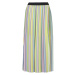 Karl Lagerfeld stripe pleated skirt ruznobarevne