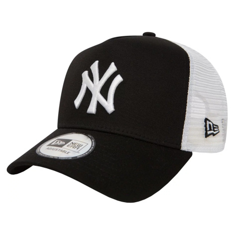 ČERNO-BÍLÁ KŠILTOVKA NEW ERA NEW YORK YANKEES MLB CLEAN TRUCKER CAP Černá