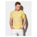 Žluté pánské tričko s kapsou S1182