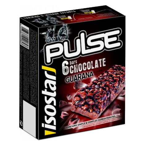 Energetické tyčinky Isostar Pulse bar Quarana 6x23g Příchuť: čokoláda