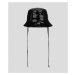 Klobouk karl lagerfeld k/signature wtrprf bucket hat černá