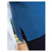 Blancheporte Tunikový pulovr s ažurou a výstřihem do "V" modrošedá