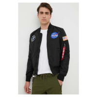 Oboustranná bomber bunda Alpha Industries MA-1TT NASA REVERSIBLE II pánská, černá barva, přechod