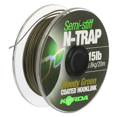 Korda Šňůra N-TRAP Semi -Stiff 20m Varianta: 20lb Silt