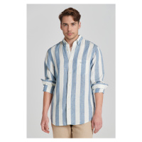 KOŠILE GANT REG BOLD STRIPE LINEN SHIRT modrá