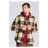 KOŠILE GANT D2. PLAID WOOL OVERSHIRT hnědá