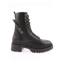 DGN K9085 Women's Lace-Up Boots Black