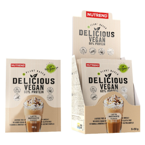 Nutrend Delicious Vegan Protein latte macchiato 5x30 g