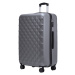 Velký rodinný cestovní kufr s TSA zámkem ROWEX Crystal Barva: Šedočerná