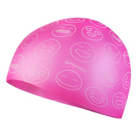 Plavecká čepice SPOKEY Emoji Junior - růžová