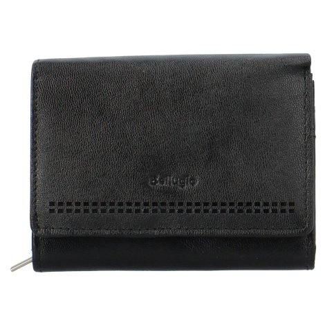 Dámská kožená malá peněženka Bellugio Aijva, černá