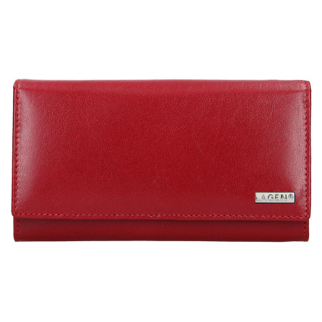 Lagen Dámská kožená peněženka 23737/B červená