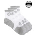 Meatfly ponožky Middle Triple pack White | Bílá