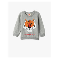 Koton Baby Boy Tiger Printed Sweatshirt