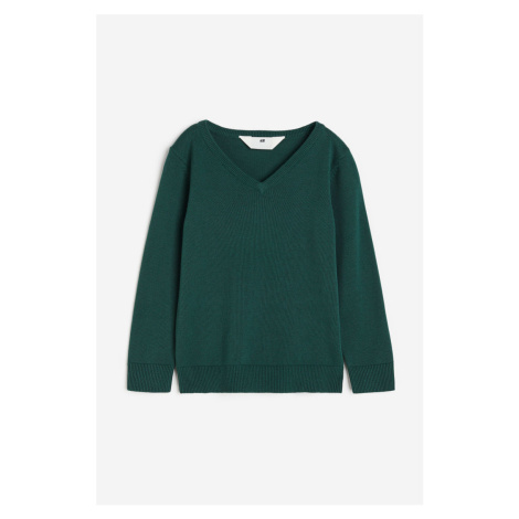 H & M - Pletený školní svetr - zelená H&M