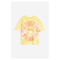 H & M - Oversized žerzejové tričko - žlutá