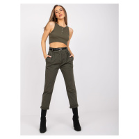 Dámské kalhoty DHJ kalhoty SP 3157.34P khaki - FPrice