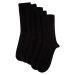 Trendyol Pánské Černé 5-Balení Bavlněné Rovné Socket-Dlouhé Ponožky