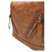 Velký středně hnědý kabelko-batoh s kapsami