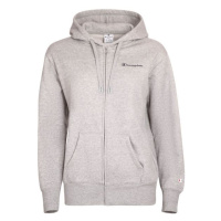 Champion HOODED FULL ZIP SWEATSHIRT Dámská mikina, šedá, velikost