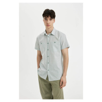 DEFACTO Slim Fit Cotton Striped Short Sleeve Shirt