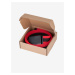 Černo-červený pánský látkový pásek Ombre Clothing A377