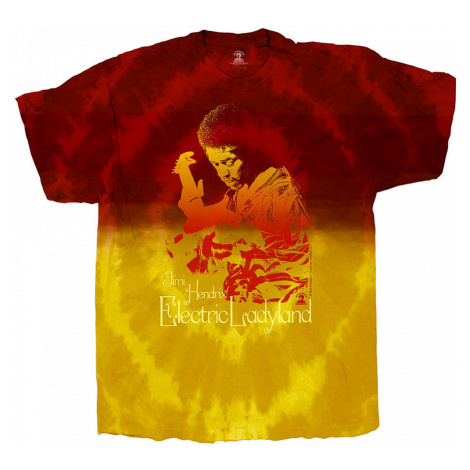 Jimi Hendrix tričko, Electric Ladyland Dip-Dye Red, pánské RockOff