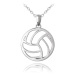 Stříbrný náhrdelník volejbalový míč JMAN0334VN50