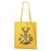 DOBRÝ TRIKO Nákupní taška s potiskem Jelen a šípy Barva: Žlutá