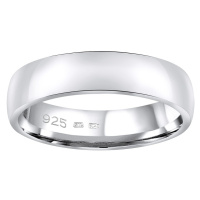Snubní stříbrný prsten POESIA v provedení bez kamene pro muže i ženy