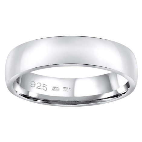 Snubní stříbrný prsten POESIA v provedení bez kamene pro muže i ženy Silvego