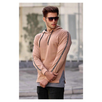 Madmext Men's Camel Hooded Sweatshirt 4178