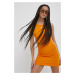 Šaty adidas Originals Adicolor oranžová barva, mini, přiléhavá, HC2046-BORANG