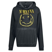 Nirvana Smiley Dámská mikina s kapucí černá