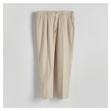Reserved - Oblekové kalhoty - Béžová