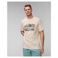 Béžové Pánské Tričko Quiksilver Tropical Rainbow Ss