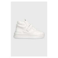 Kožené sneakers boty Karl Lagerfeld KREW MAX KC bílá barva, KL63350