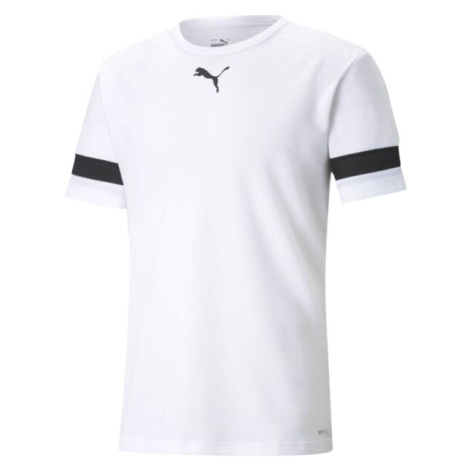 Puma TEAMRISE JERSEY TEE Pánské fotbalové triko, bílá, velikost