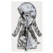 Stříbrná dámská bunda pro přechodné období (741ART)