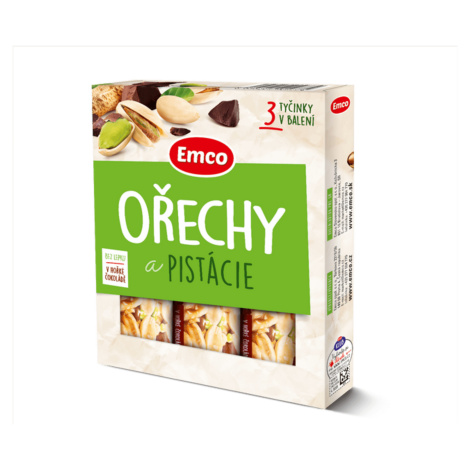 Emco Tyčinka Ořechy a pistácie 3x35 g