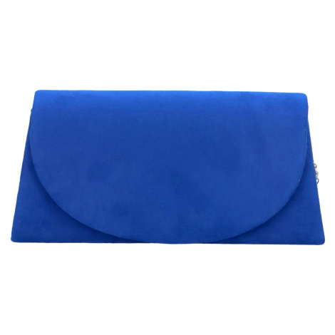 Módní semišová dámská plesová kabelka Namija, modrá