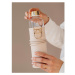 Equa Mismatch skleněná láhev na vodu + obal z umělé kůže barva Beige 750 ml