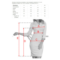 Elegantní dámské šaty v lila barvě s výstřihem model 7255296 - numoco