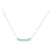 Stříbrný opálový náhrdelník 43-48 cm SVLS0108SH2O245